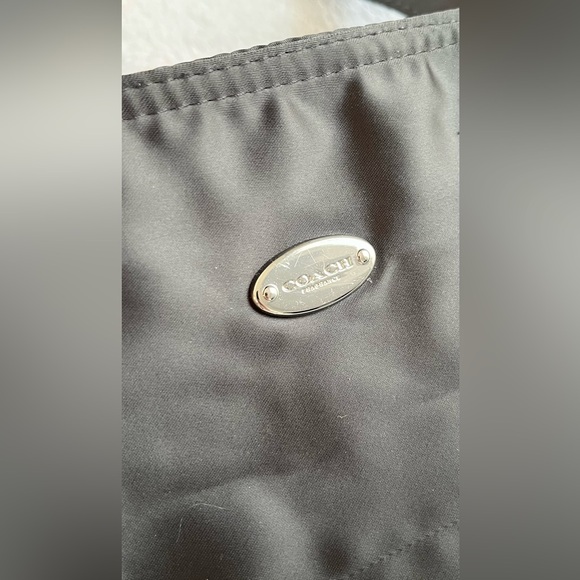 Coach Black Tote with Silver Accents - Picture 2 of 11